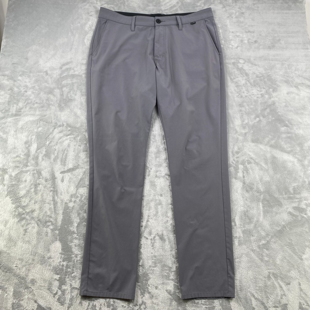 Travis Mathew Open To Close Tech Chino Mens 35 Gray Golf Athletic Pants